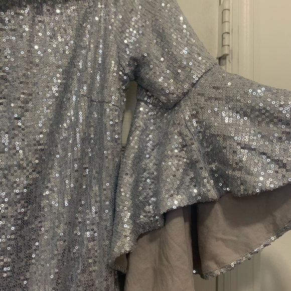 Boston Proper metallic Sequins Dress Size 10 - Picture 2 of 5